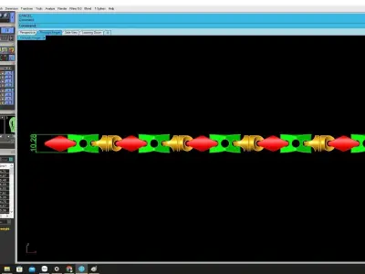 Luxury Alternating Link Chain Jewelry Model 4188 3D print model