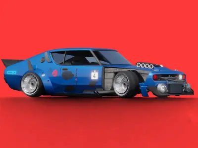 cyber car VRSTY-1 3D model