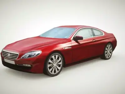 Generic Coupe v1 Low-poly 3D model