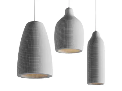 Japanese Style Wabi-sabi Pendant Light by DLSixYi 3D model