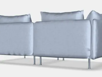 SODERHAMN 3-seat sofa 4 Low-poly 3D model