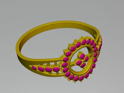Gold Ring 3D print model shop