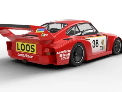 Porsche 935 77 Gelo No 67 Winner DRM Nurburgring Racing 1977 3D model