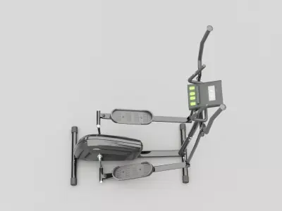 Gym Elliptical Trainer Low-poly 3D model