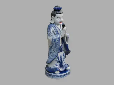 Porcelain Statue 3D Print Ready 3D model