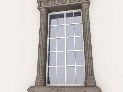 Window Frame 17 Low-poly 3D model