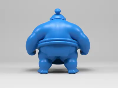 Sumo wrestler figure 3D print model