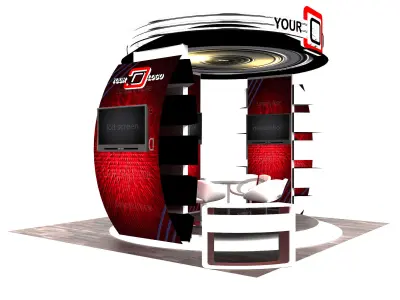 Booth Exhibition Stand a526 3D model