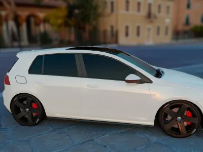 Golf GTI 2014 3D model
