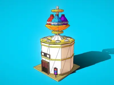 HIE Potion Shop N1 Low-poly 3D model