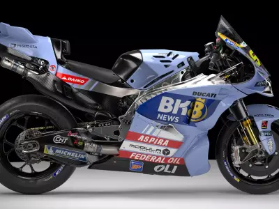 MotoGP Bike FA54 Low-poly 3D model