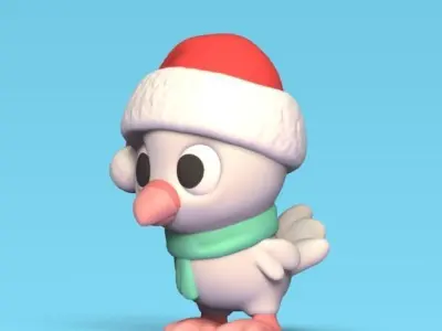 Xmas Dove 3D print model