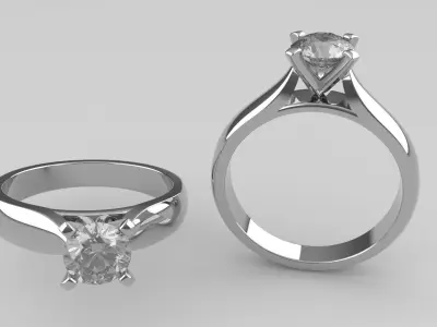 Round 0-75-CT Quarter Round Profile Shank Width 3mm 3D print model