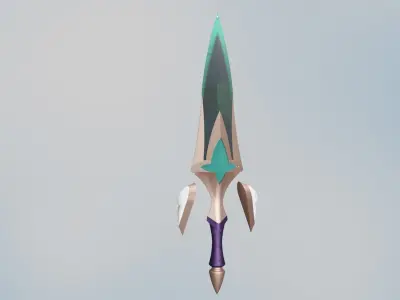 League of Legends - Star Guardian Akali - Weapons and gems 3D print model