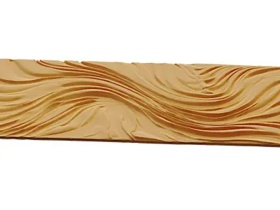 decor set wall panel relief mural CNC 19 3D print model
