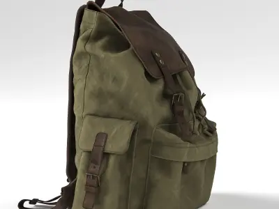 H-Andybag Canvas Backpack 3D model