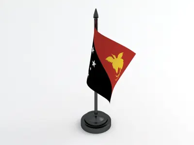 Table Flag Papua New Guinea 3D model
