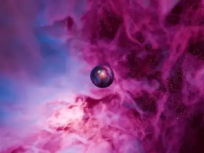 Sakura Void Nebula HDRI 12k 360 equirectangular 3D model