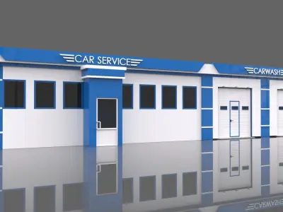 Mobile Car Wash and Detailing Services 3D model