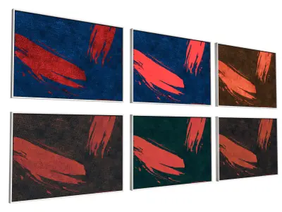 6 Abstract Frames Set12 3D model