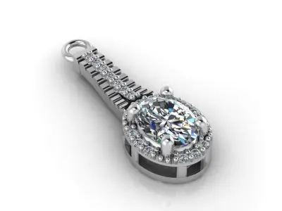 Mini Set Ring Pendant Earrings STL 3DM Womens Jewelry 3D print model