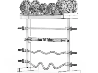 Weight Rack 1 3D model