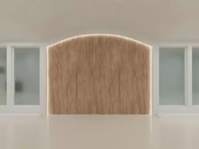 Modern 3D Exhibition Showroom Interior Low-poly 3D model