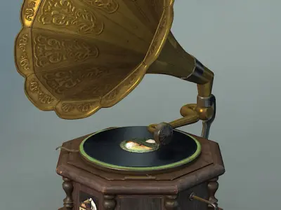 Gramophone 3D model
