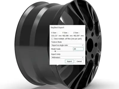 car wheel rim Free 3D print model