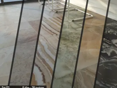 TUREX INTERNATIONAL Onyx Tiles Set 03 3D model