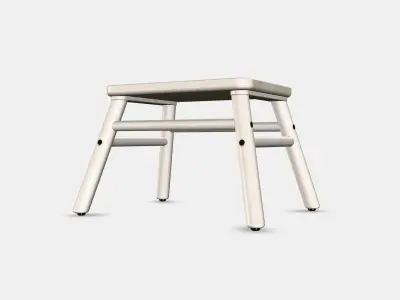 VILTO Step stool Low-poly 3D model