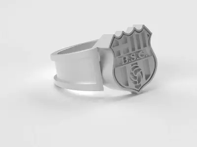 Barcelona Ring - Official BSC - soccer or futbol  3D print model