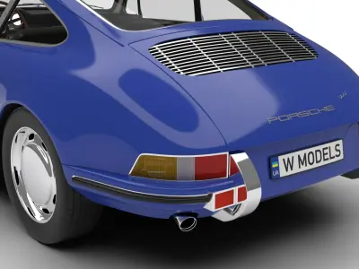 Porsche 911 1964 3d model  3D model