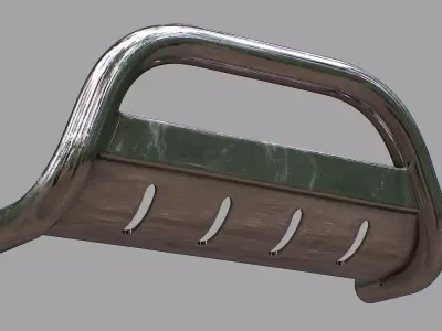 Nudge Bar - Vehicle Attachment Low-poly 3D model