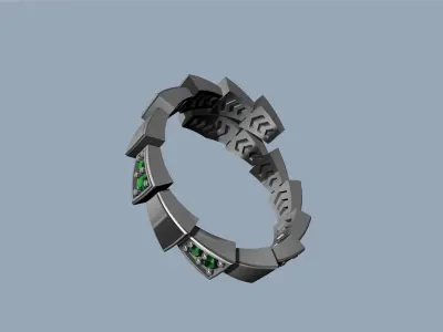 Bvlgari serpenti ring 3D print model