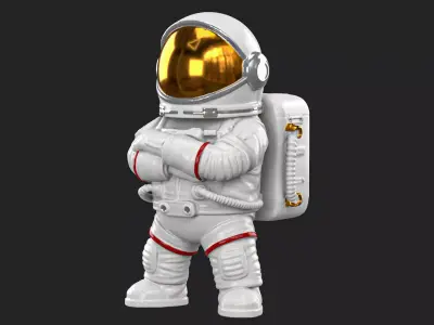 Astronaut figure 02 3D print model