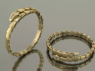 Serpenti Bvlgari Snake Bracelet 3D print model