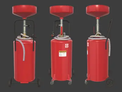 Oil Collector Low-poly 3D model