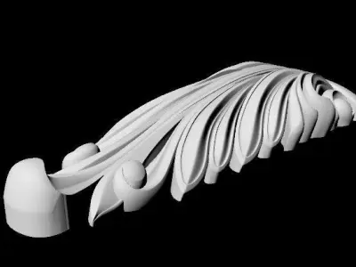 Central decor ornament for furniture 3D model 513