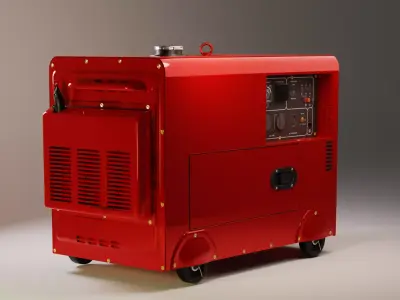 Power Generator Low-poly 3D model