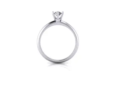 Tiffany wedding ring 3D print model