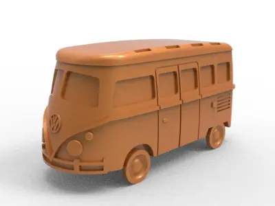 Camper Van Tow Ball Cover Cap Design 1 3D print model