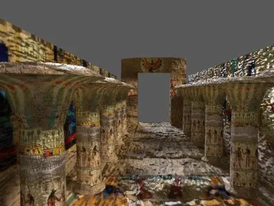 pharaonic city location  Low-poly 3D model