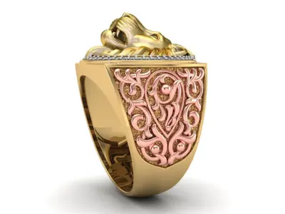 The Lion Ring - 250315 3D print model