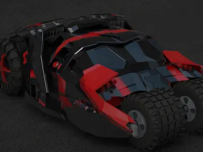 Bat Mobile vehicle From Batman  3D model