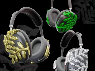 Airpods Max Attachments Bohemian Forest 3D print model