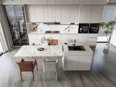 Kitchen Modern interior 101 3D model