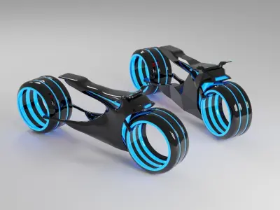 3D Models Sci Fi Motorcycle 3D model