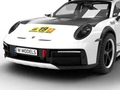 Porsche 911 Dakar 2023 Rallye 1971 3D model