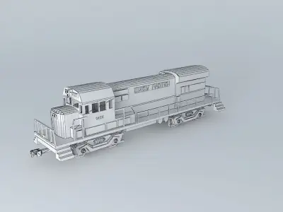 UNION PACIFIC DIESEL ENGINE 3D model